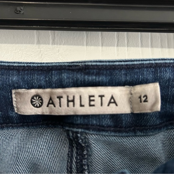 Athleta Women's Dark Blue Straight Leg Jeans - Picture 2 of 6